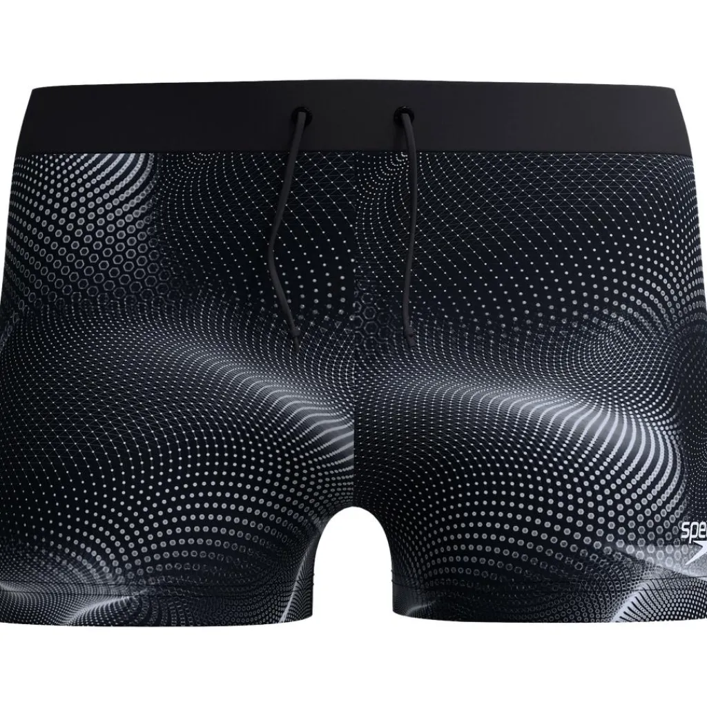 Zwembroek-Speedo Valmilton Allover zwemboxer heren black grey