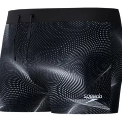 Zwembroek-Speedo Valmilton Allover zwemboxer heren black grey