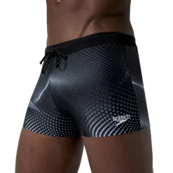 Zwembroek-Speedo Valmilton Allover zwemboxer heren black grey