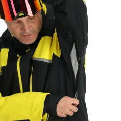 Ski Jassen|Wintersport-Spyder Leader winterjas heren acid yellow