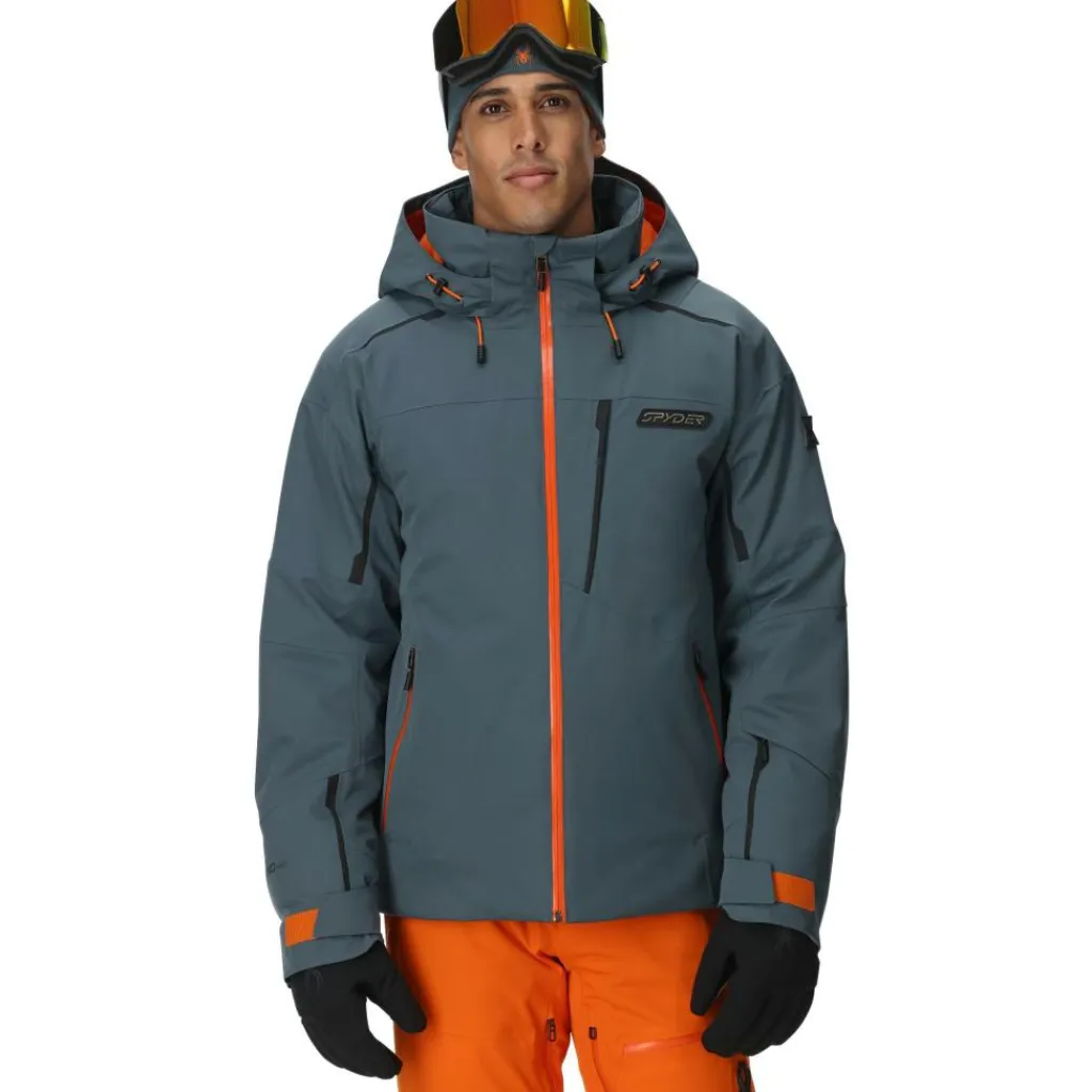 Spyder Leader winterjas heren slate blue< Ski Jassen|Wintersport
