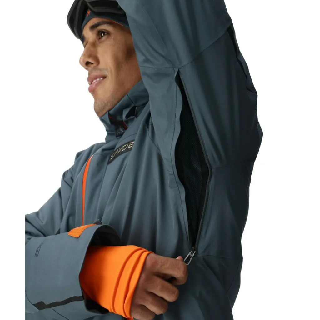 Spyder Leader winterjas heren slate blue< Ski Jassen|Wintersport