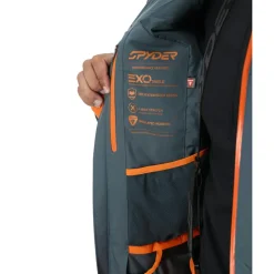 Spyder Leader winterjas heren slate blue< Ski Jassen|Wintersport