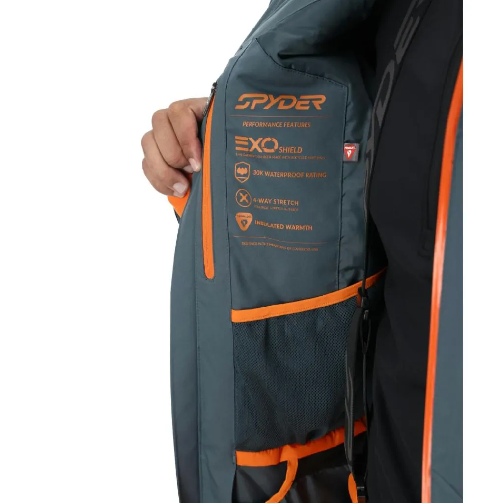 Spyder Leader winterjas heren slate blue< Ski Jassen|Wintersport