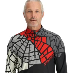 Spyder Legacy Half Zip skipully heren black< Skipullies|Wintersport