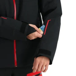 Ski Jassen|Wintersport-Spyder Titan winterjas heren black volcano