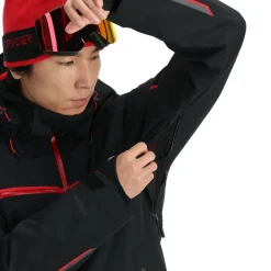 Ski Jassen|Wintersport-Spyder Titan winterjas heren black volcano