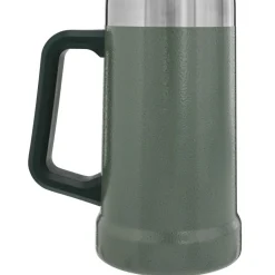 Drinkflessen-Stanley PMI  Adventure Big Grip Beer Stein thermosbeker 0,7 liter hammertone green
