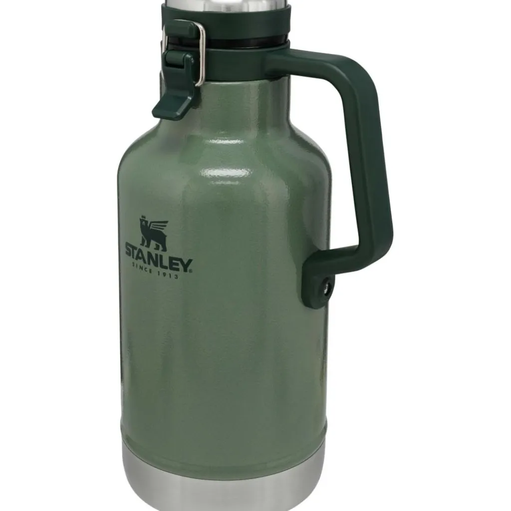 Drinkflessen-Stanley PMI Classic Easy Pour Growler thermosfles 1,9 liter hammertone green