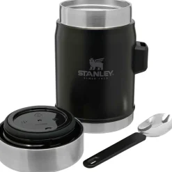 Lunchboxen & Bekers-Stanley PMI  Classic Legendary +spork lunchpot 400 ml  matte black pebble