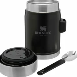 Lunchboxen & Bekers-Stanley PMI  Classic Legendary +spork lunchpot 400 ml  matte black pebble