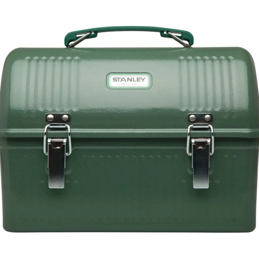 Lunchboxen & Bekers-Stanley PMI Classic metalen lunchbox hammertone green