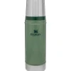 Drinkflessen-Stanley PMI  Classic Vacuüm thermosbeker 470 ml hammertone  green