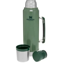 Stanley PMI  Classic Vacuüm thermosfles 1 liter hammertone green< Drinkflessen