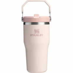 Drinkflessen-Stanley PMI Iceflow Flip Straw Tumbler thermosbeker 590 ml rose quartz