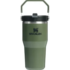 Drinkflessen-Stanley PMI Iceflow Flip Straw Tumbler thermosbeker 590 ml dried pine
