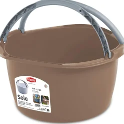 Emmers & Bakken-Stefanplast Ronde afwasteil met hengsels 16 liter assorti