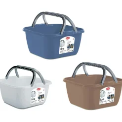 Emmers & Bakken-Stefanplast Vierkante afwasteil met hengsels 14 liter assorti