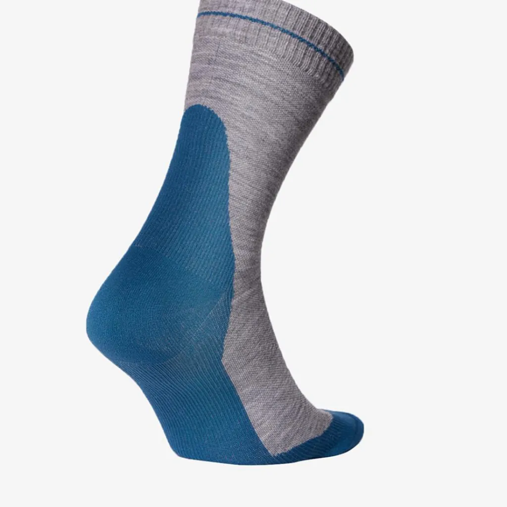 Wandelsokken|Wandelsokken-STOX Energy Socks Merino Hiking wandel compressiesokken heren silver grey teal