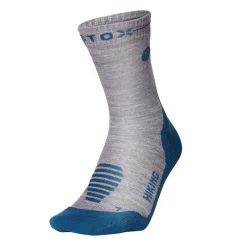 STOX Energy Socks Merino Hiking wandel compressiesokken dames silver grey teal< Wandelsokken|Wandelsokken