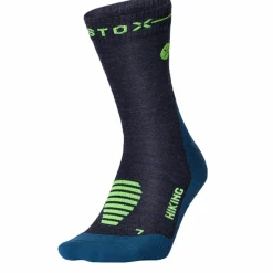 STOX Energy Socks Merino Hiking wandel compressiesokken heren dark blue green< Wandelsokken|Wandelsokken