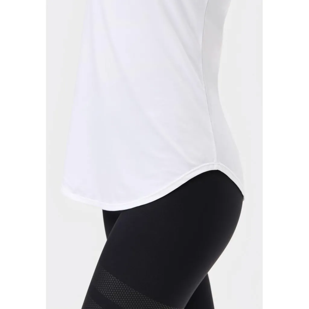Stronger Airy Racerback tanktop dames white - M< Sportshirt