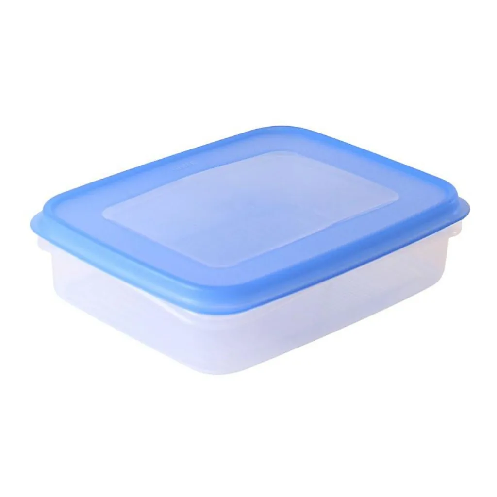 Sunware Club Cuisine vershouddoos 700 ml transparant blauw 3-pack< Vershouddozen