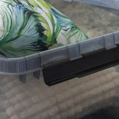 Sunware Comfort Line opbergbox 32 liter transparant grijs  zwart< Opbergboxen & Kratten