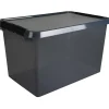 Sunware Comfort Line opbergbox 62 liter transparant grijs  zwart< Opbergboxen & Kratten