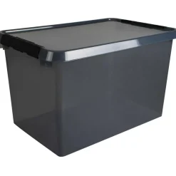 Sunware Comfort Line opbergbox 62 liter transparant grijs zwart< Opbergboxen & Kratten