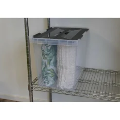 Opbergboxen & Kratten-Sunware Onyx opbergbox 40 liter transparant antraciet