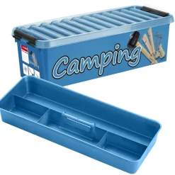 Sunware Q-Line Camping opbergbox 9,5 liter blauw< Opbergboxen & Kratten