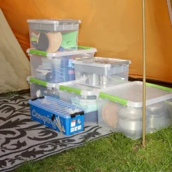 Sunware Q-Line Camping opbergbox 9,5 liter blauw< Opbergboxen & Kratten