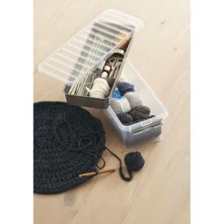 Opbergboxen & Kratten-Sunware Q-Line Multi opbergbox 6,5 liter transparant metaal