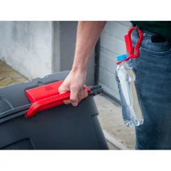 Sunware Q-line opbergbox 130 liter antraciet rood< Opbergboxen & Kratten