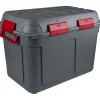Sunware Q-line opbergbox 160 liter antraciet rood< Opbergboxen & Kratten