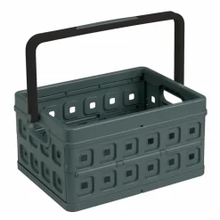 Opbergboxen & Kratten-Sunware Square Folda vouwkrat met handgreep 24 liter antraciet