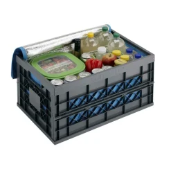 Sunware Square Heavy Duty vouwkrat 45 liter zwart< Opbergboxen & Kratten