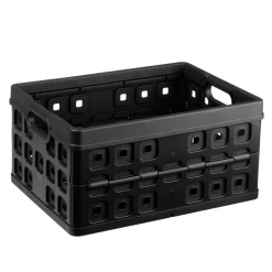 Sunware Square vouwkrat 32 liter zwart< Opbergboxen & Kratten