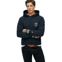 Truien & Vesten-Superdry Athletic Club hoodie heren nautical navy