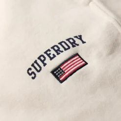 Superdry Athletic Essential Boyfriend joggingbroek dames desert bone off white< Broeken