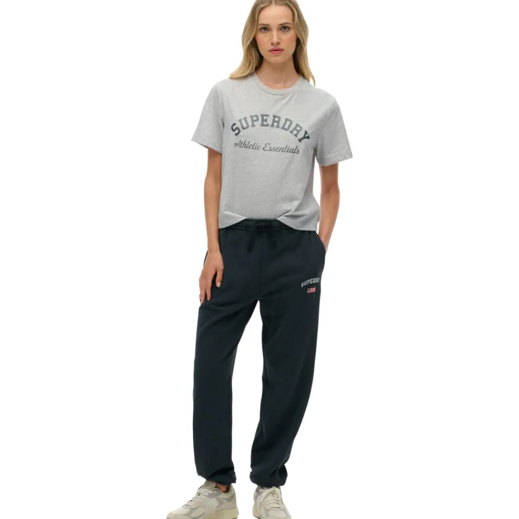 Superdry Athletic Essential Boyfriend joggingbroek dames eclipse navy< Broeken