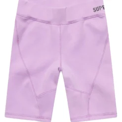 Superdry Code Tech Biker short dames mid lilac< Broeken