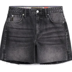 Superdry Cut Off short dames black stone< Broeken