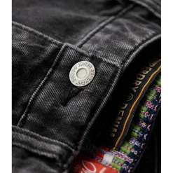 Superdry Cut Off short dames black stone< Broeken