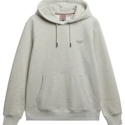 Truien & Vesten-Superdry Essential hoodie heren straw grey