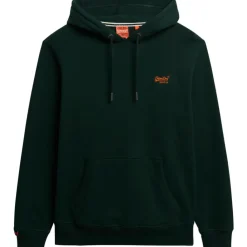 Truien & Vesten-Superdry Essential hoodie heren enamel green