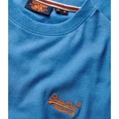 Superdry Essential Logo shirt heren monaco blue< Shirts, Polo's & Blouses