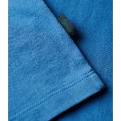 Superdry Essential Logo shirt heren monaco blue< Shirts, Polo's & Blouses