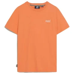 Shirts, Polo's & Blouses-Superdry Essential Logo shirt heren sunburst coral